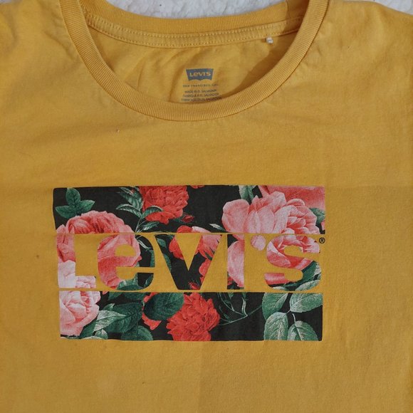 Floral Levi's tee-shirt in yellow - Picture 3 of 6